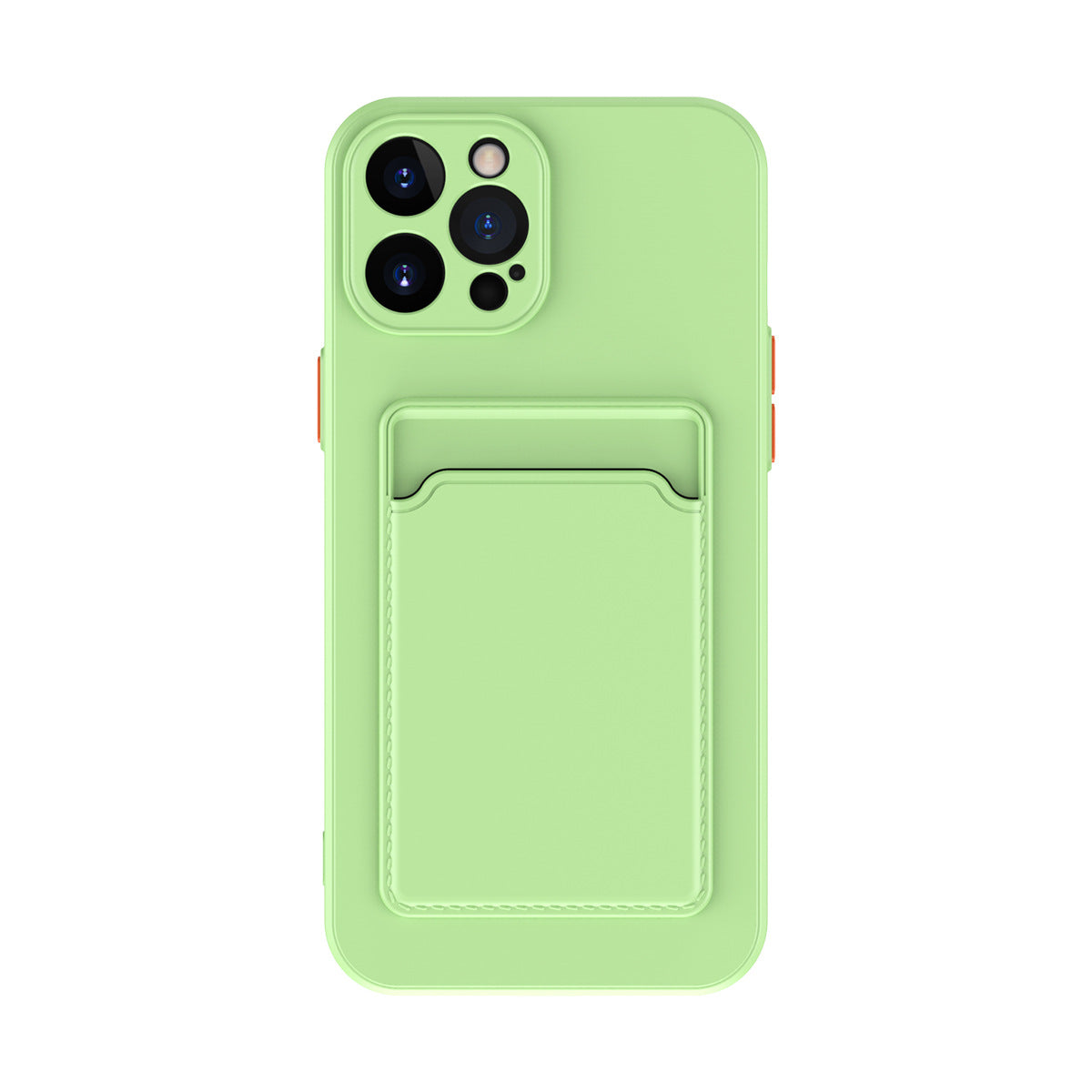 Simple Pure Color Liquid Silicone Phone Case Image