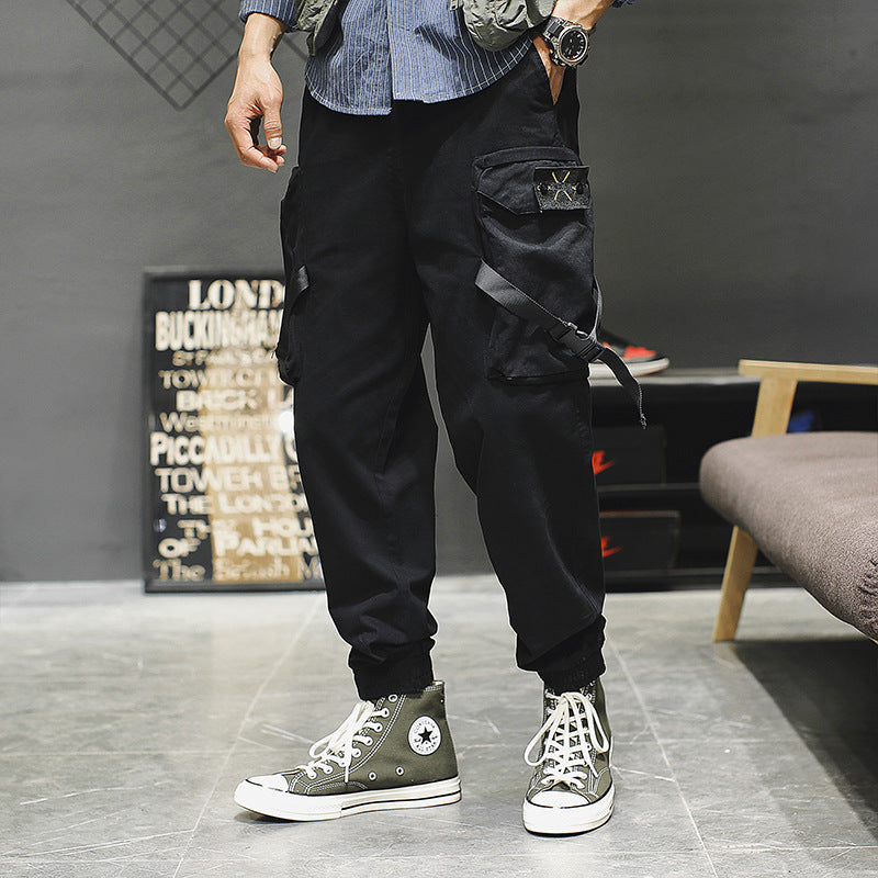 New Casual Pants Men Cotton Cargo Pants Image