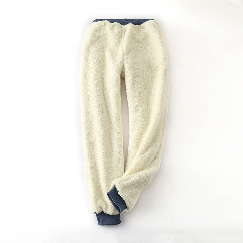 Lamb velvet padded sweatpants Image