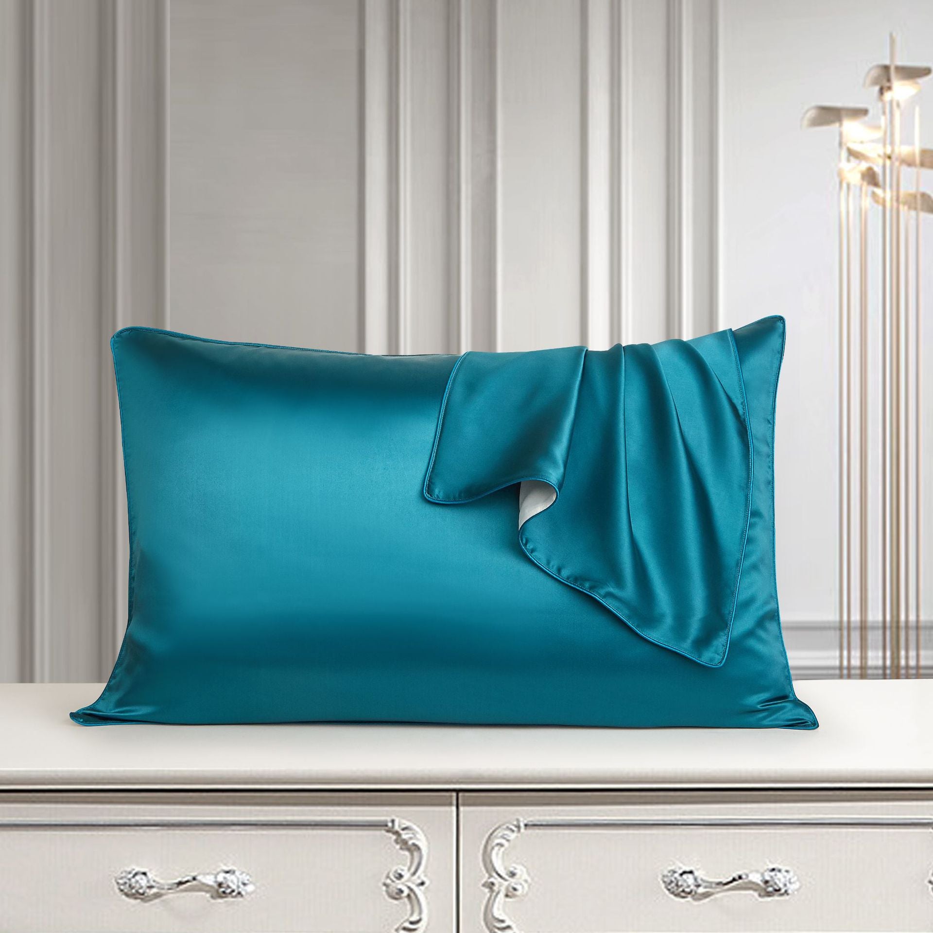 Silk Pillow Case Pure Silk Pillowcase Real Silk Pillowcase Natural Silk Pillowcase Image