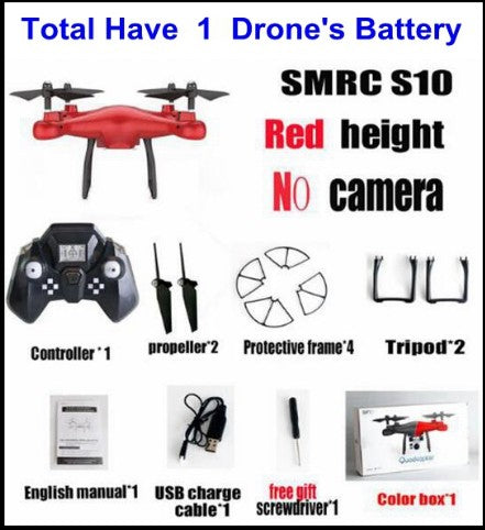 Sales Promotion WiFi 2MP Camera With S10 SMRC FPV Quadcopter Drone Helicopter UAV Micro Remote Control Toy RACER KIT Aircraft Image