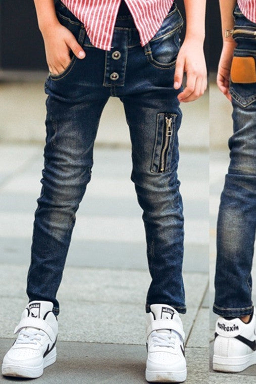 Boys stretch denim pants Image