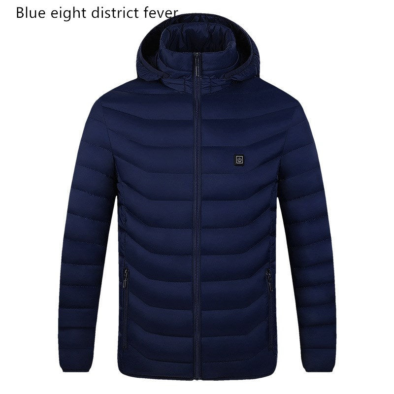 Smart heating cotton jacket USB electric heating jacket Image