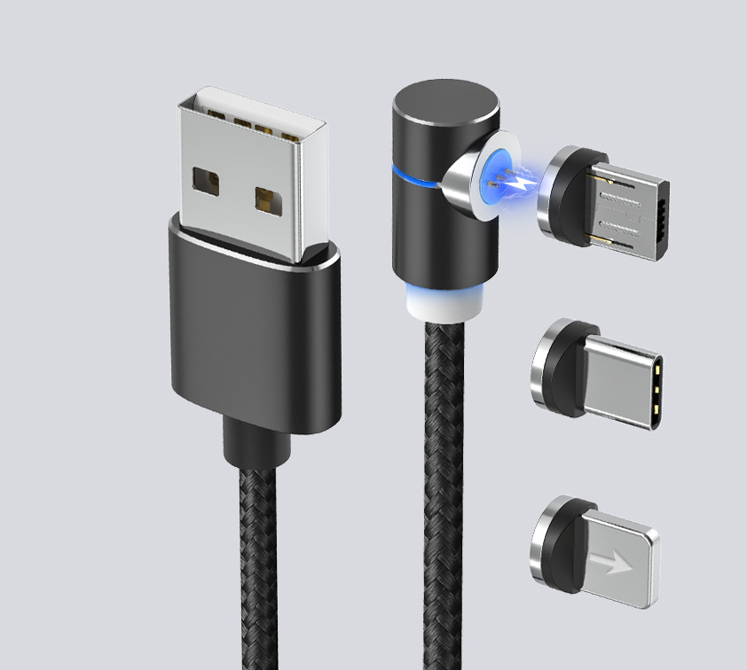 Magnetic Cable LED Magnet Charger Cable USB Cable & USB Type-C USB C Image