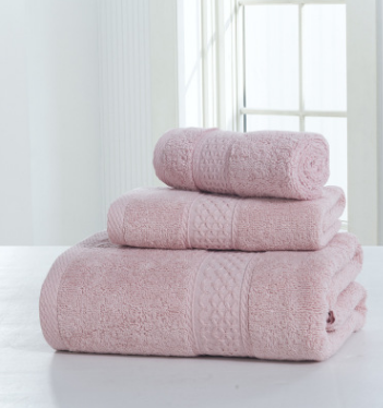 Cotton soft double-sided thickening towel skin-friendly bath towel beauty salon bathrobe bath towel set Image