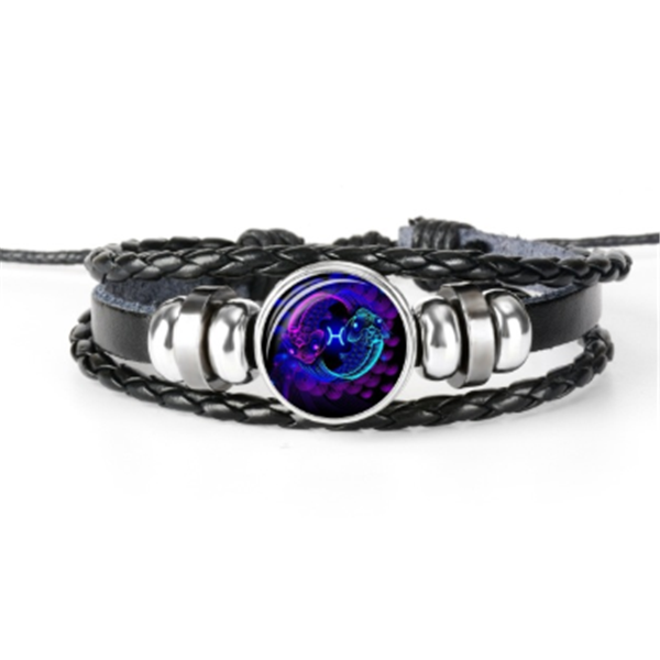 Zodiac Constellation Bracelet Braided Design Bracelet For Men Women Kids Image