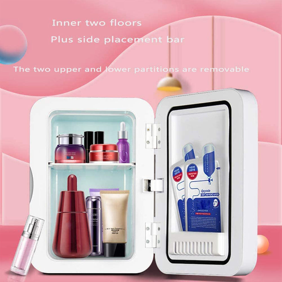 Mini Makeup Fridge Portable Cosmetic Refrigerator Cooler and Warmer Freezer for Perfume Beauty Skincare Products Image