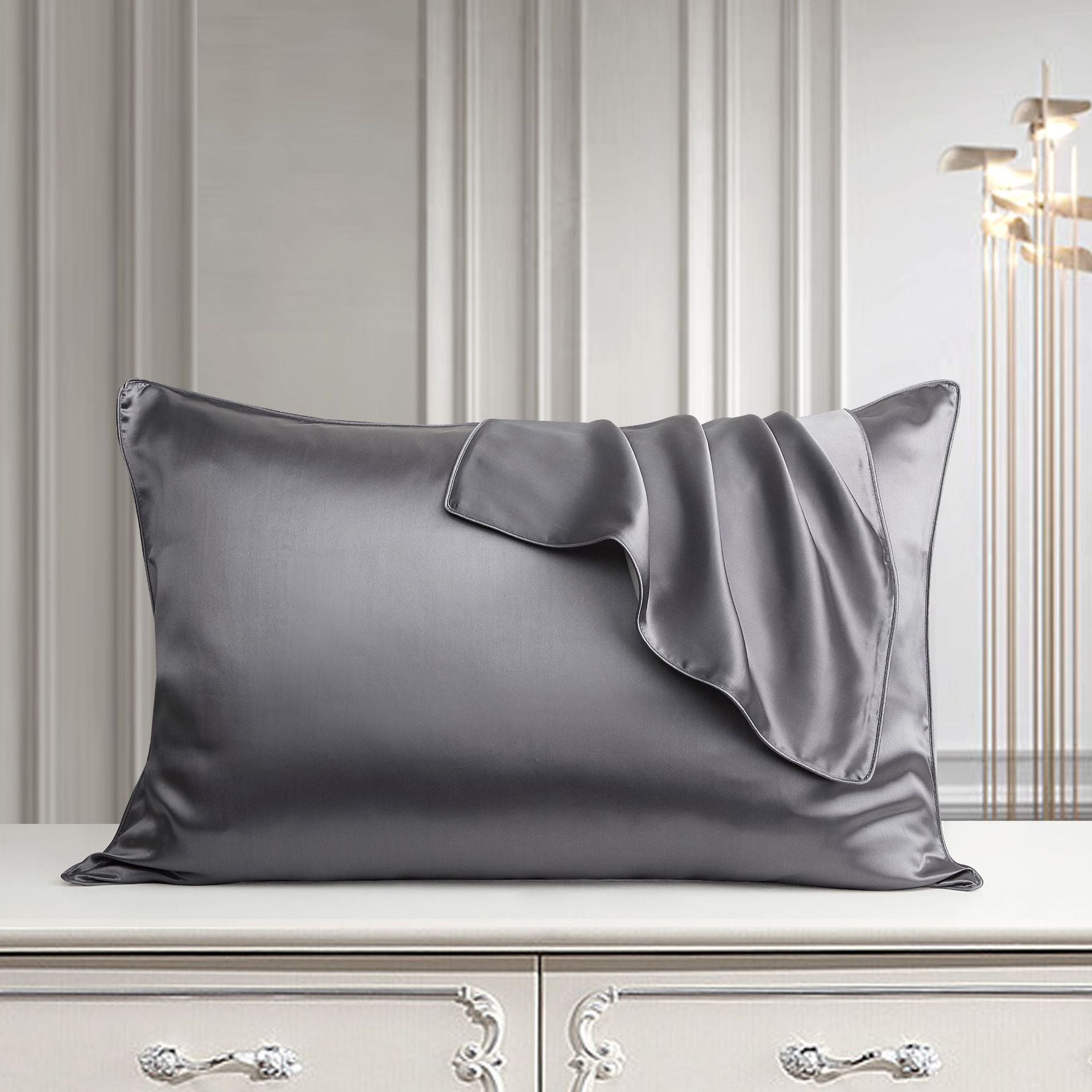 Silk Pillow Case Pure Silk Pillowcase Real Silk Pillowcase Natural Silk Pillowcase Image