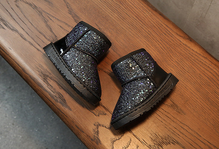 Children's snow boots in sequins Image