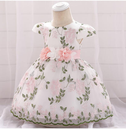 2021 summer children's clothing new baby birthday party wedding dress skirt girls fluffy dress