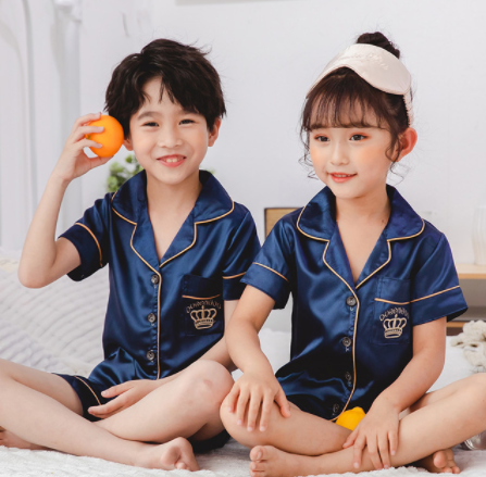 Artificial silk Children's pajamas Image