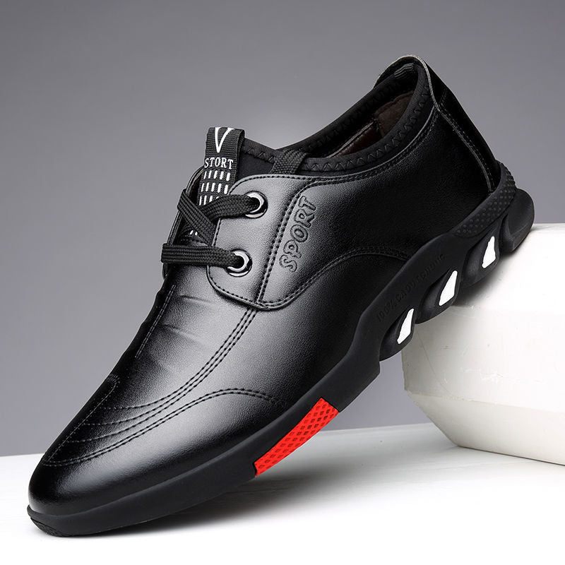 Leather Shoes Mens Leather Spring New Mens Business Image