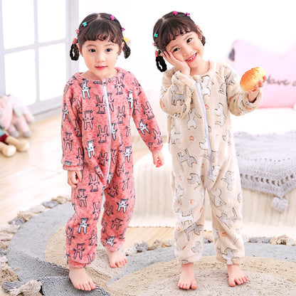 Autumn and winter infant pajamas