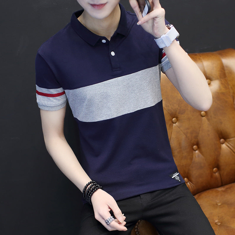 Short sleeve shirt collar polo shirt Image