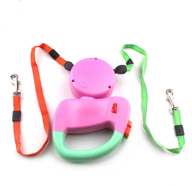 Retractable Dual Pet Dog Walking Leash Image