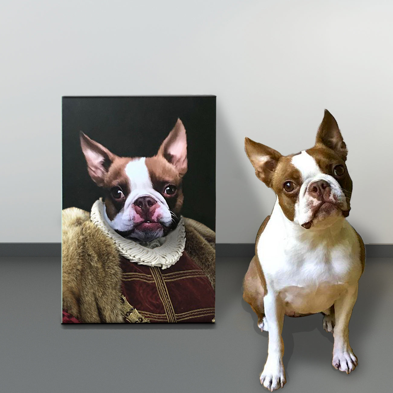 Personalized Pet Canvas Portrait Image