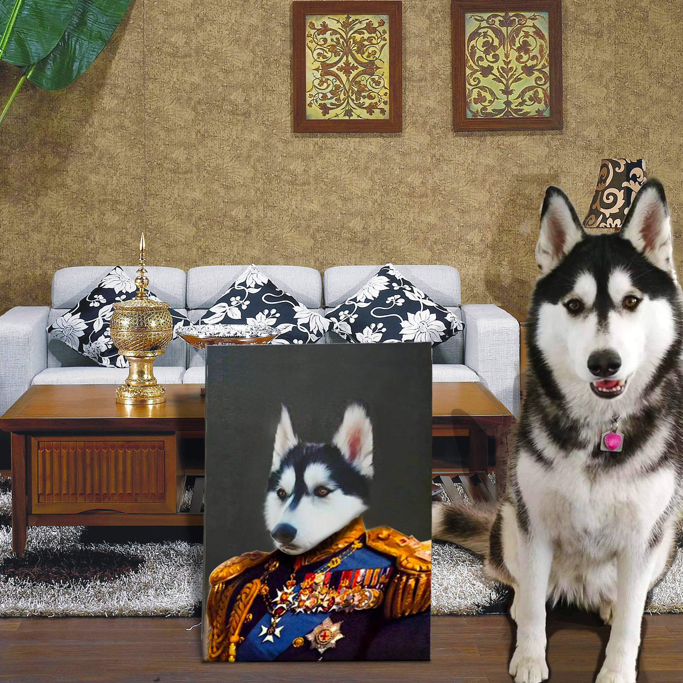 Personalized Pet Canvas Portrait Image Image