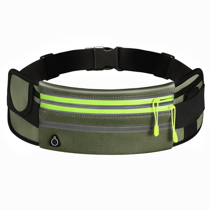 Double Zippers Waist Bags Waterproof Sports Running Fanny Pack