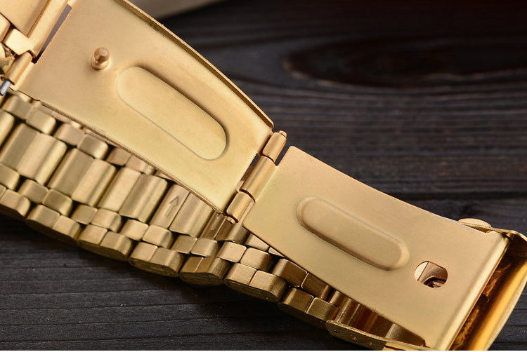 Luxury Brand Man Gold Dress Watches Stainless Steel Image