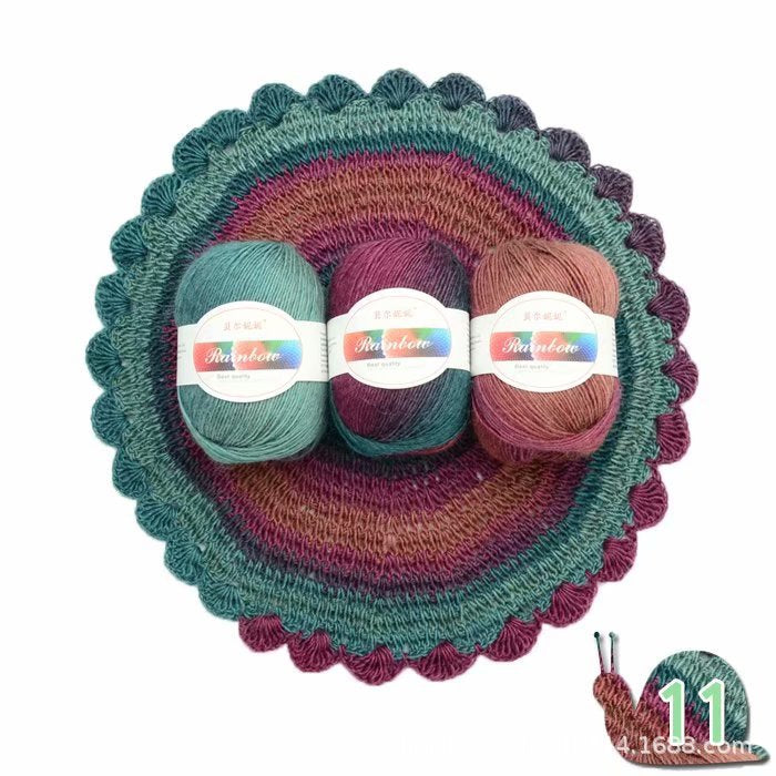 Rainbow ball of yarn Image