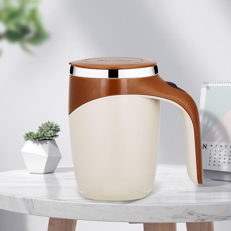 Rechargeable Model Automatic Stirring Cup Coffee Cup High Value Electric Stirring Cup Lazy Milkshake Rotating Magnetic Water Cup Image