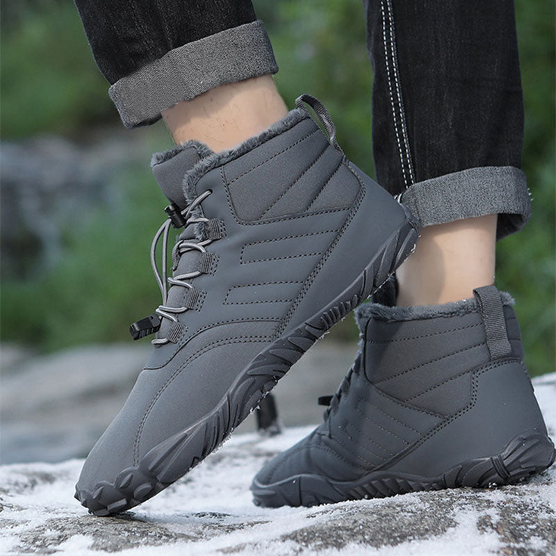 Outdoor Sports Cotton Shoes For Men And Women Winter Warm Slip-on Boots Wear-resistant Anti-ski Thickened Shoes Couple Image