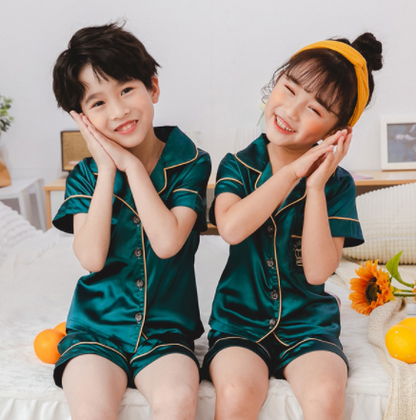 Artificial silk Children's pajamas