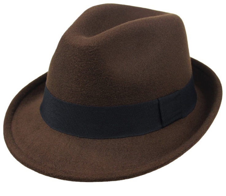 Gentleman hat jazz hat felt hat Image