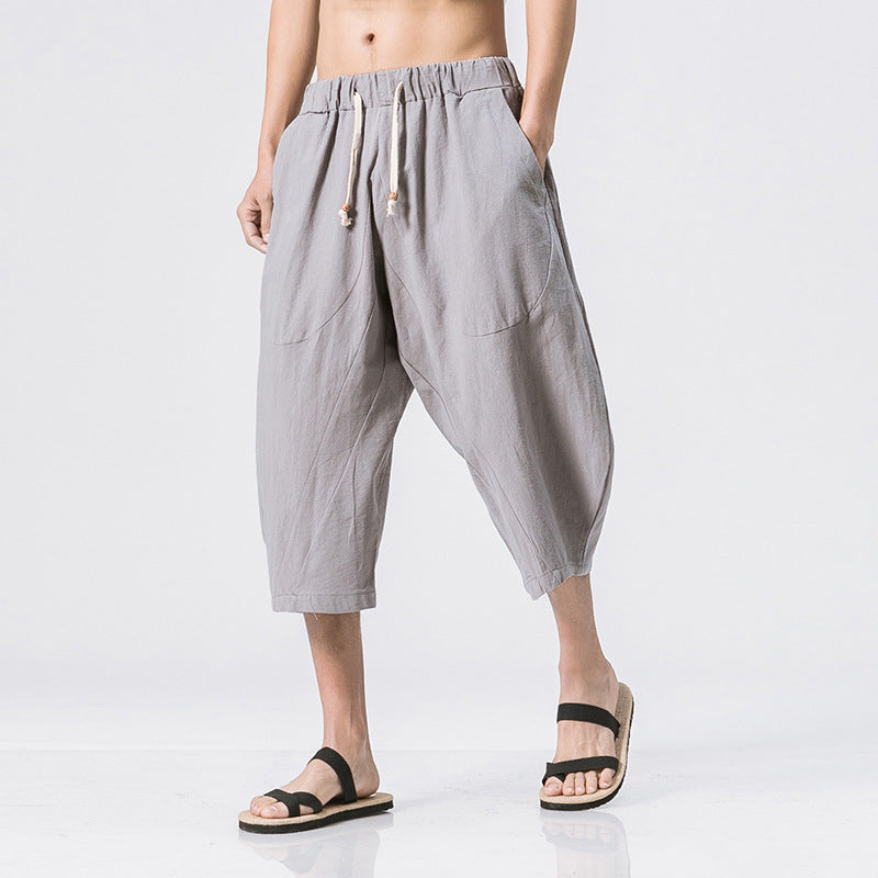 Chinese Style Cotton And Harem Pants Image