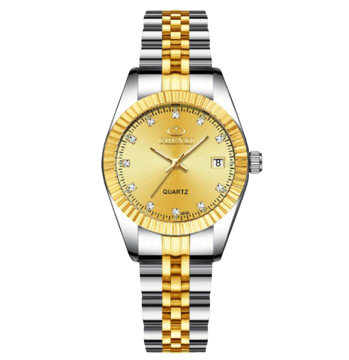 Golden couple watch men Image