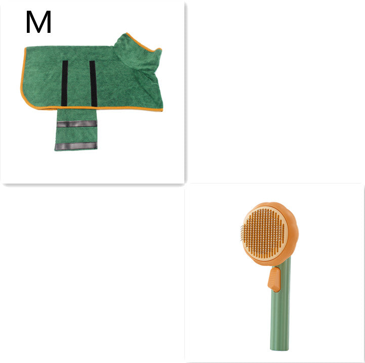 New Pet Cat Brush Hot Selling Hand-held Steel Wire Self-cleaning Comb Looper For Hair Removal Image