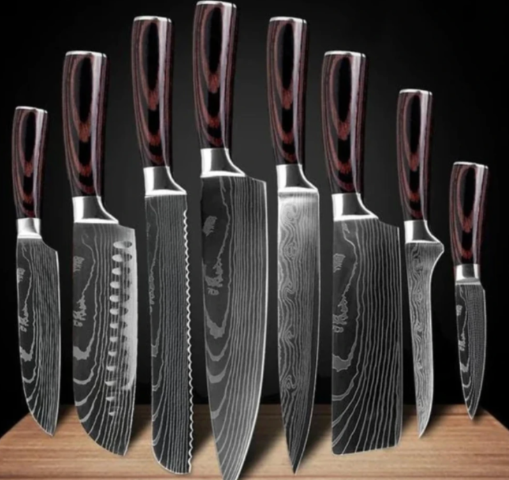 Carpenter's Special Set 6-piece Set 8-piece Set Knife Chef Knife Kitchen Knife Cooking Image