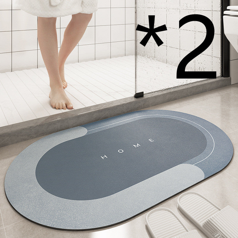 Cushion Bathroom Sliding Door Floor Foot Mat Image