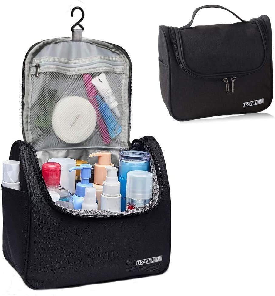 Travel Toiletry Bag Dopp Kit For Men & Women Cosmetics Makeup Shaving Organizer Image