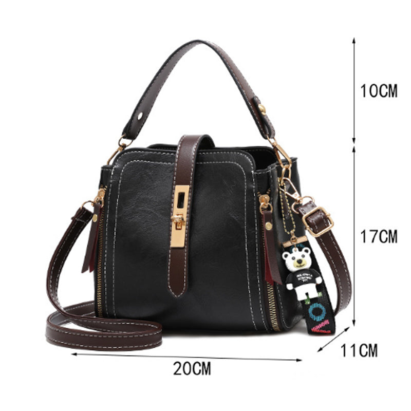 Fashion PU Leather Handbags Small Flap Crossbody Shoulder Messenger Bags Women Vintage Purse  Bags Image