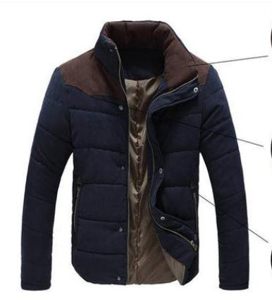 Warm Causal Parkas Male Outerwear Windbreak Jackets Coats Image