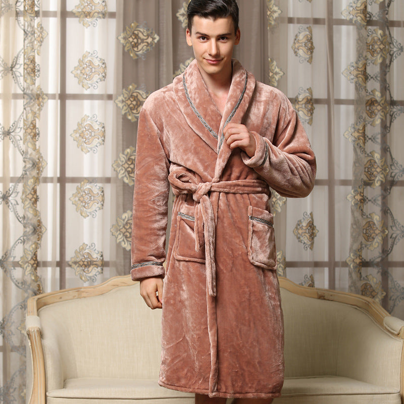 Autumn And Winter Supple Flannel Men's And Women's Intimate Couple Home Service Suits Image