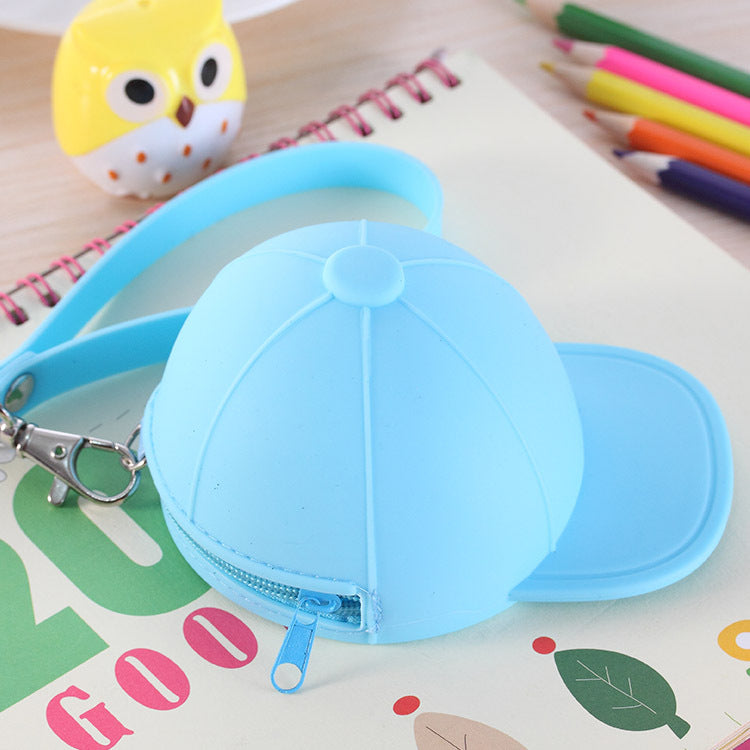 Cute Cartoon Candy Color Hat Silicone Coin Purse Image