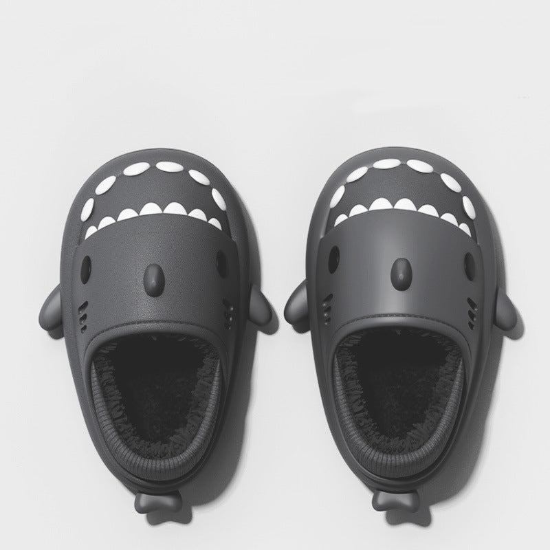 Shark Slippers Warm Winter House Shoes Couple Image