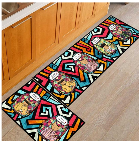 Floor mats, non-slip, oil-proof, household machine washable door mats, bathroom, bathroom, bedside rugs Image