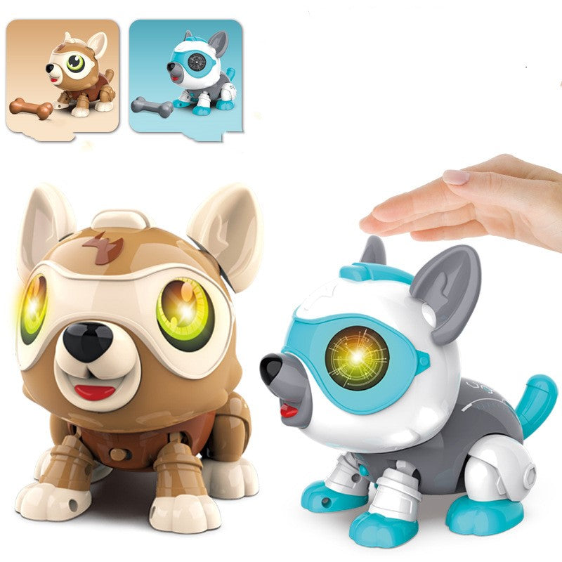 Children's Voice-activated Touch-sensing Electronic Robot Dog Image