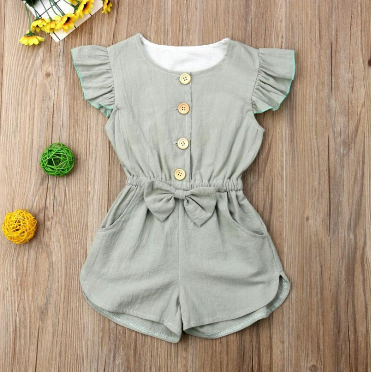 Toddler Girl Clothes Kids Baby Girls Summer Ruffles Sleeve Image