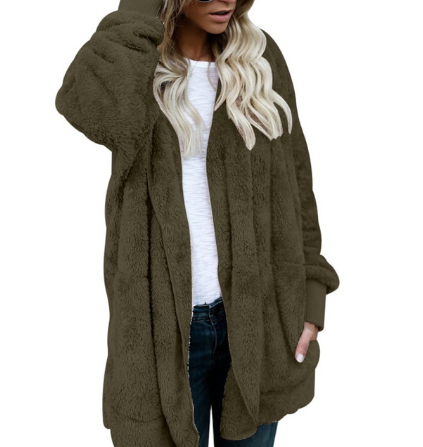 Women's Plush Warm Cotton Coat Image