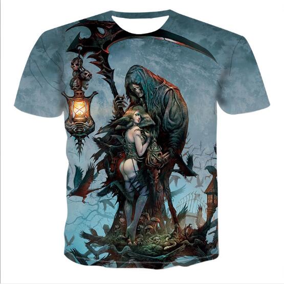 Mens Skull T shirts 3D t- shirts Image