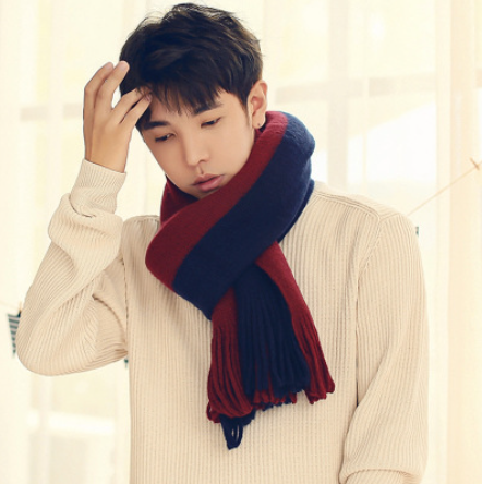 Men Scarves Can Match Colors Fashion Image