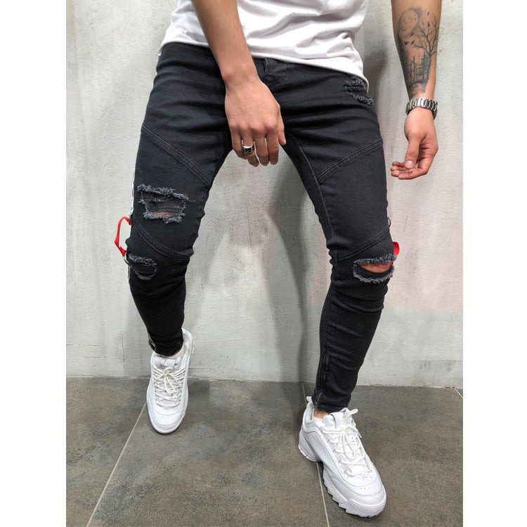 Casual jeans men fashion Image