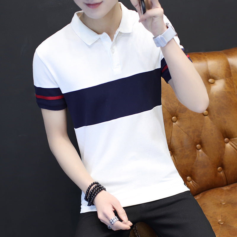 Short sleeve shirt collar polo shirt Image