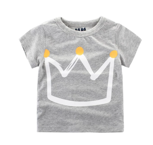 Children's Wear 2021 Summer New Korean Children's Boys Cotton T-shirt Men's Treasure In Children's Short Sleeves Image