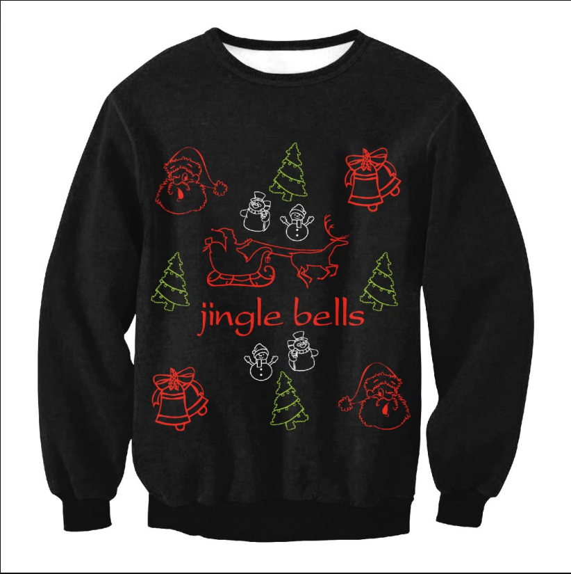 UGLY CHRISTMAS SWEATER Vacation Santa Elf Funny Womens Men Sweaters Tops Autumn Winter Clothing Image