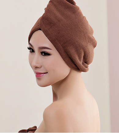 Women's Hair Dryer Cap, Absorbent Dry Hair Towel Image